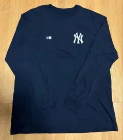 NEW ERA ニューエラ ヤンキース ロンT 2XL ネイビー MLB 古着