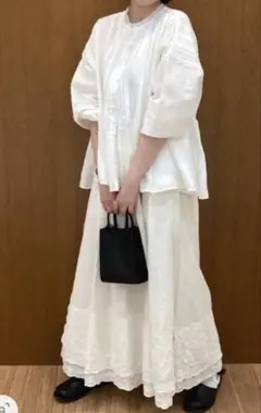 TSUHARU by Samansa Mos2 ピンタックふんわりブラウス