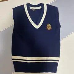 EASTBOYビックシルエットデザインニットベスト