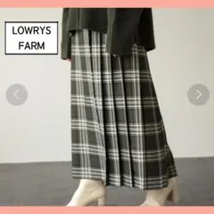 LOWRYS FARM⭐︎チェックキルトスカート⭐︎Mサイズ⭐︎グリーン