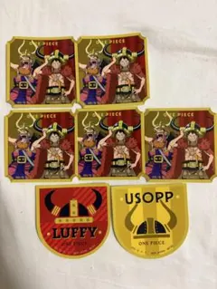 ONE PIECE ルフィ ウソップ シール 2枚セット - メルカリ