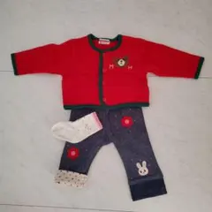 【まとめ売り】MIKI HOUSE 2点セット 80サイズ ミキハウス女の子