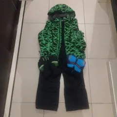 JOYRIDE スキーウェア 130サイズ 迷彩柄 手袋付き