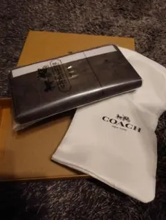 COACH 長財布 シグネチャー ブラウンのサムネイル