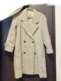Burberry's ダブルブレストツイードロングコート
