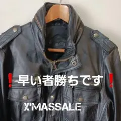 ブラックレザーライダージャケット