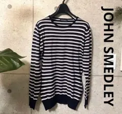 JOHN SMEDLEY ジョンスメドレー ボーダープルオーバー M