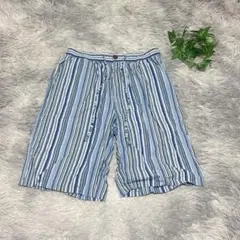 Paul Smith ポール・スミス（L）ハーフパンツ ストライプ柄 綿100%のサムネイル
