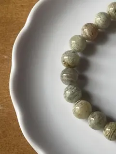 13.5mm✨ ホワイトガーデンクォーツ 天然石ブレスレット 