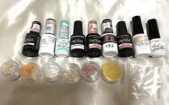 ジェルネイルセット9本　まとめ売り　パーツも同包します