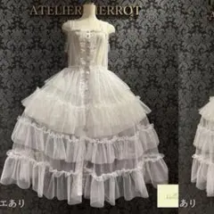 アトリエピエロ シアーオフショルダーシャーリングブラウス 姫袖【未使用品】 アトリエピエロ シアーオフショルダーシャーリングブラウス 姫袖【未
