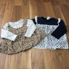 ワンピース　90cm 2点セット　CECIL McBEE ダルメシアンチュニック