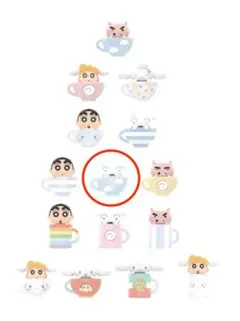 TOPTOYクレヨンしんちゃん×シナモロール ティーカップシリーズミニフィギュア