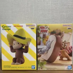 トムとジェリー　おさるのジョージ　フィギュア2点セット