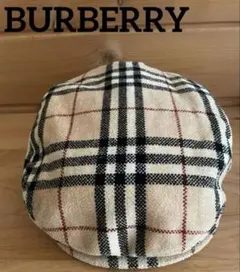 BURBERRY BLACK LABEL ハンチング ベレー帽 ノバチェック