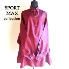 スポーツ　マックス　マーラ　オーバー　ブラウス　ビジュー　ボタン　ワンピース