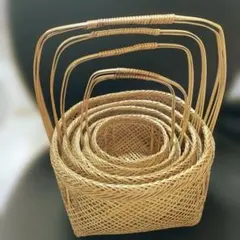 竹籠　入れ子　5個セット