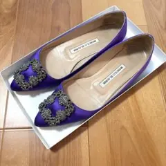 MANOLO BLAHNIK★ マノロ フラット ハンギシ36のサムネイル