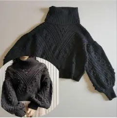 即完売品　アメリ UNDRESSED GEOMETRY CUTTING KNIT