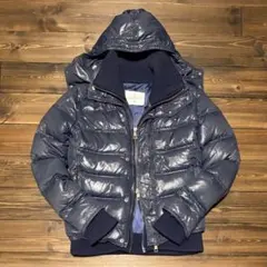 AKM edition ダウンパーカー 光沢 リブ y2k archive 短丈