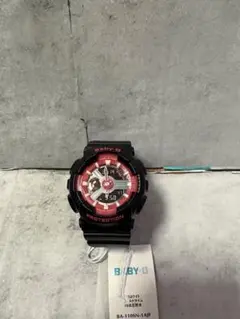 CASIO Baby-G 腕時計 アナデジ レッド ブラック 防水 ベイビー