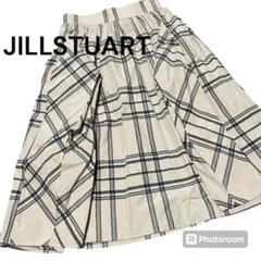 JILLSTUART ボリュームスカート　チェック柄　お出かけ　デート