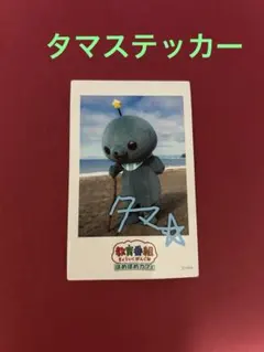 タマ チェキ風ステッカー　海