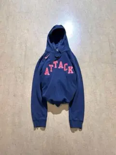 専用　00s オールドナイキ　ナス紺　パーカー　y2k テック　ロゴ　フェード