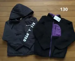 未使用 CONVERSE フード付 中綿コート ブランシェス フリース130㎝