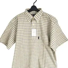 【新品・タグ付】チャップスラルフローレン半袖シャツ L チェック柄 黄×紺 BD