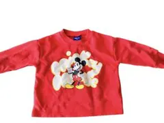 ディズニー　ミッキー　トレーナー　90㎝　長袖　ビックプリントデザイン