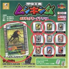甲虫王者ムシキング　ミニチュアカードアクリル　6種セット