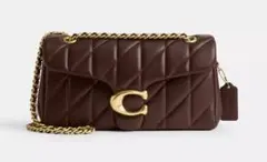 【訳あり】coach コーチタビーショルダー バッグ26 ブラウン CP150