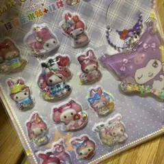 サンリオ マイメロディー クロミ 3D ウォーターシール キーホルダー y2k