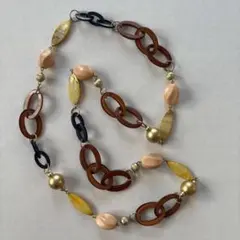 お買得価格‼️多色チェーンリンクロングネックレス⭐︎軽量で色合いがとても素敵❗️