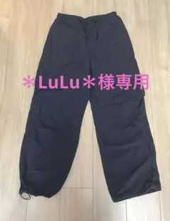 GU  黒　ワークパンツ　カーゴパンツ