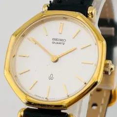 SEIKO 2621-0130 ゴールド文字盤 ドレスウォッチ 新品社外ベルト 