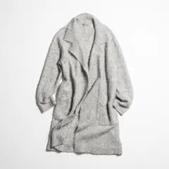 Theory luxe 19aw ロングニットカーディガン ライトグレー