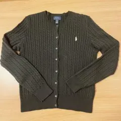 Polo Ralph Lauren 黒 カーディガン GirL XL/TG