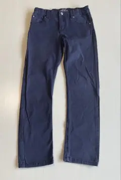 H&M キッズ　紺色　ストレッチフィットパンツ　サイズ140 9〜10歳