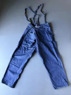 JOHNBULL サスペンダー付き デニムタイパンツ