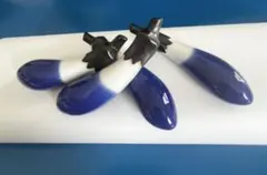 青白黒 陶器製箸置きセット