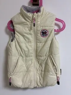 ミキハウスDOUBLE.B STANDARDリバーシブル 中綿ベスト 100cm