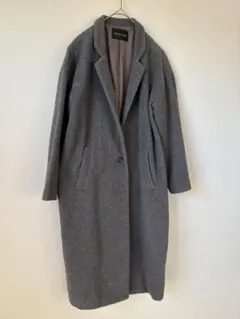 【訳あり】mizuiro ind グレー ロングコート