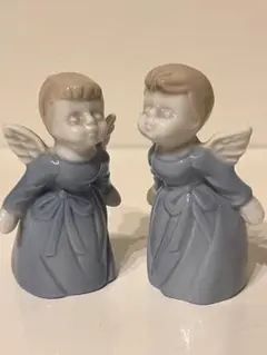 天使の置物 男女ペア セット