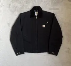 貴重00sアメリカ製 カーハートデトロイトジャケット J01 BLKブラック黒S