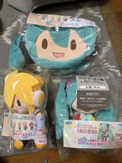 どこでもいっしょ　初音ミク　鏡音リン　コラボぬいぐるみ 2体セット 新品未使用 どこでもいっしょ 初音ミク 鏡音リン コラボぬいぐるみ 2体
