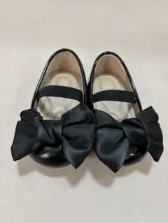 ベビー　12.5/13.0 黒　パンプス　ぺたんこフォーマルシューズ