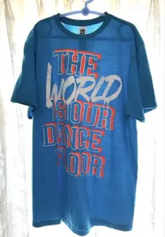 ZUMBA WEAR Tシャツ ブルー ロゴプリントのサムネイル