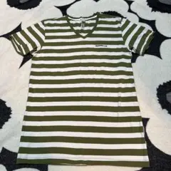 DIESEL ストライプ Vネック Tシャツ